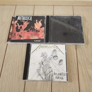Rare VTG 3 CD Lot Music Metallica justice for all, black album and Load Vintage